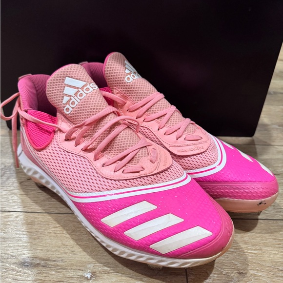 adidas Other - Adidas Icon V Boost Pink Cleats FW5543, size 13 Breast Cancer Awareness Baseball